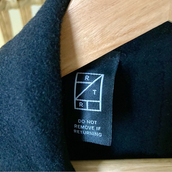 RTR x Victor Alfaro Tailored Black Vest Sleeveless Wool Blend Modern Minimalist - Picture 3 of 6